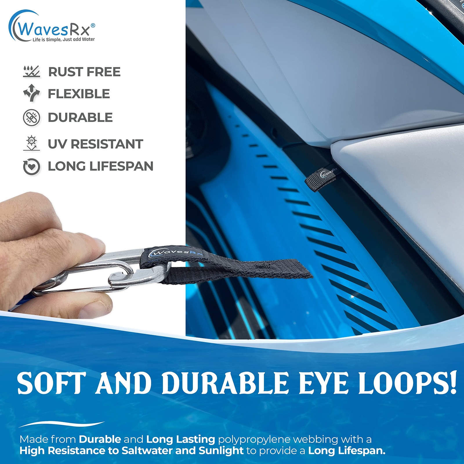 Soft Loops Jet Ski Cleats 7-Pack Docking Anchor Points