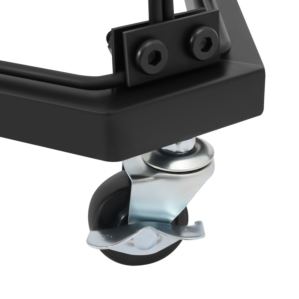 Triangle Wire Grid Display Stand with Casters - Stable Corner RackUS