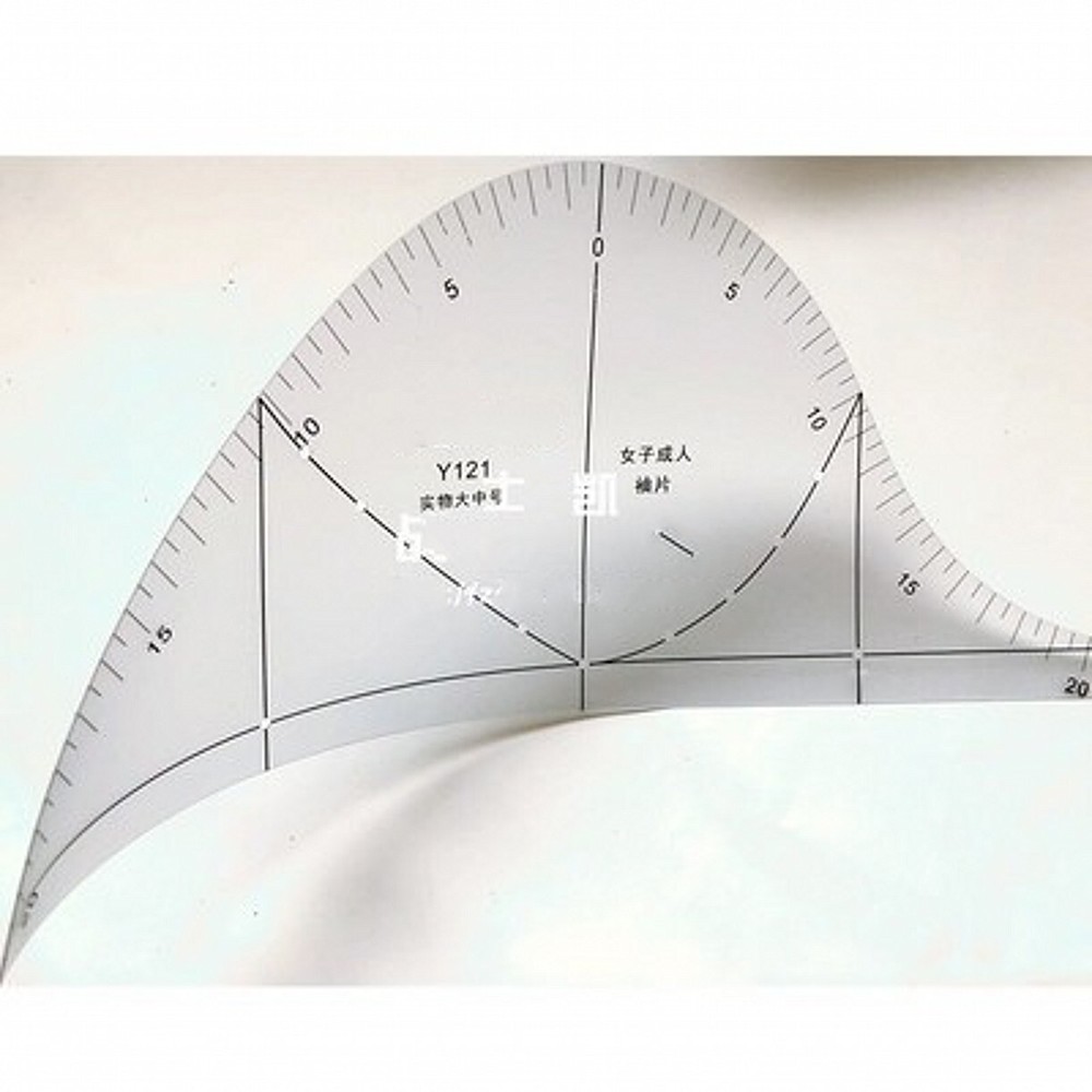 Sleeve Pattern Maker: Plastic Sewing Tailor Tool for Drawing Sleeve Prototypes