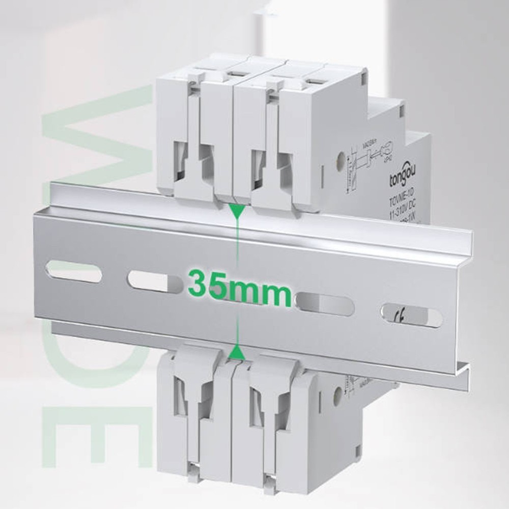 LED Display Voltage Meter for Din Rail Installation Supporting 11 310V DC Range