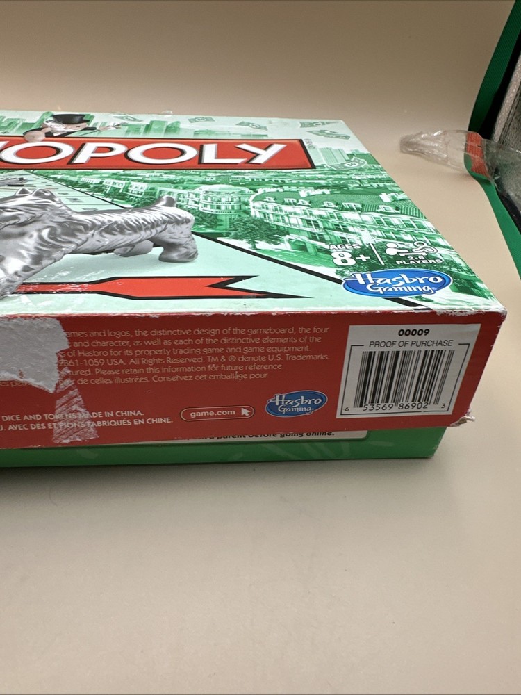 #N58- Hasbro Monopoly Hasbro Monopoly (2013 Ed) Box SW