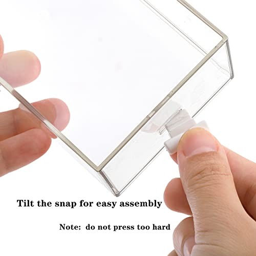 3 Tier Small Desk Organizer with Drawer, Stackable Desktop Storage Box,