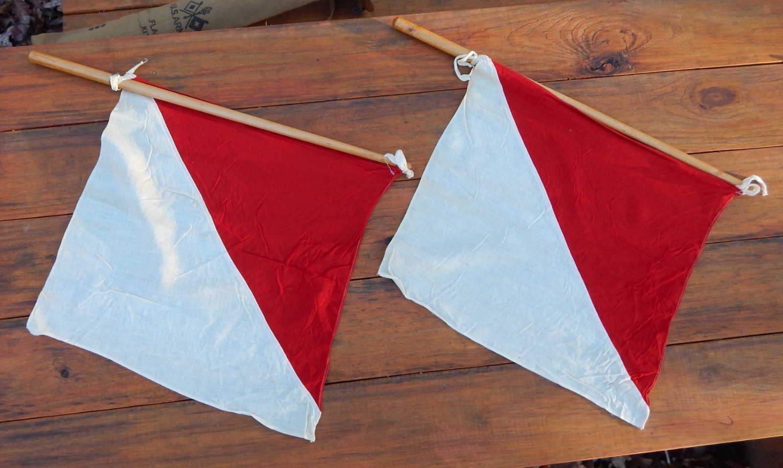 WWI US Army Signal Corps Flag Kit - IMMACULATE CONDITION!