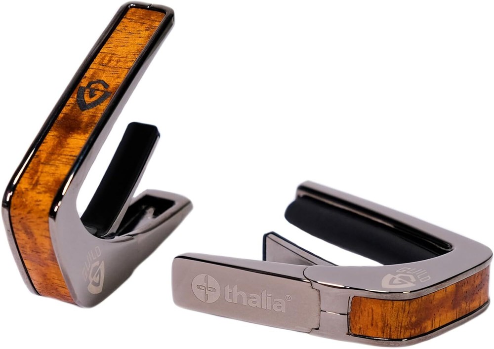 Thalia X Guild Guitars G-Shield on Koa Capo, Black Chrome
