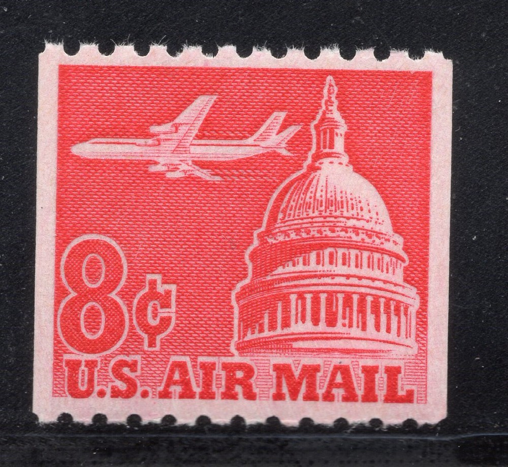C65 -* JET & CAPITOL  * U.S. Postage Stamp COIL MNH