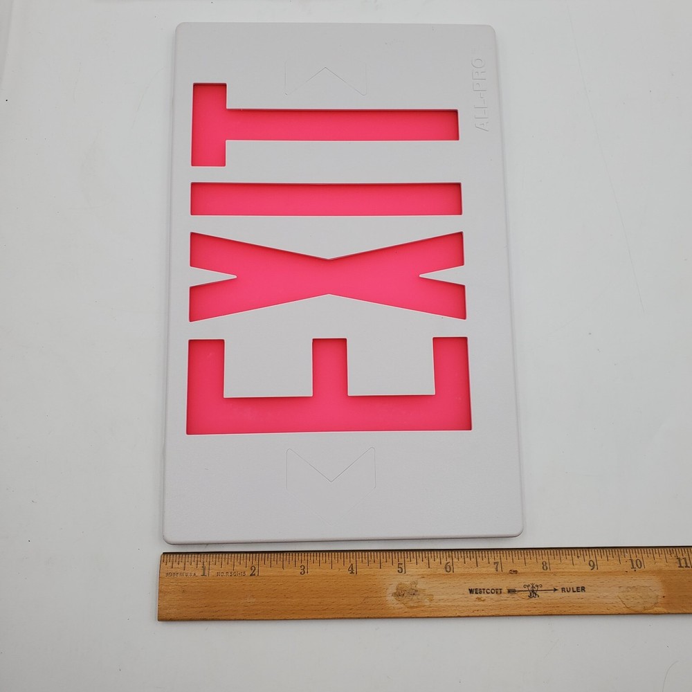 Cooper Lighting All-Pro APC APCH Exit Sign Thermoplastic Faceplate Replacement