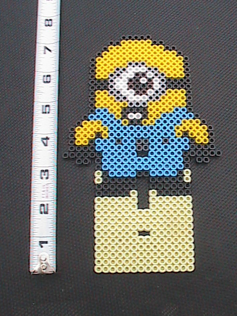 Minion Perler Bead Light Switch Cover