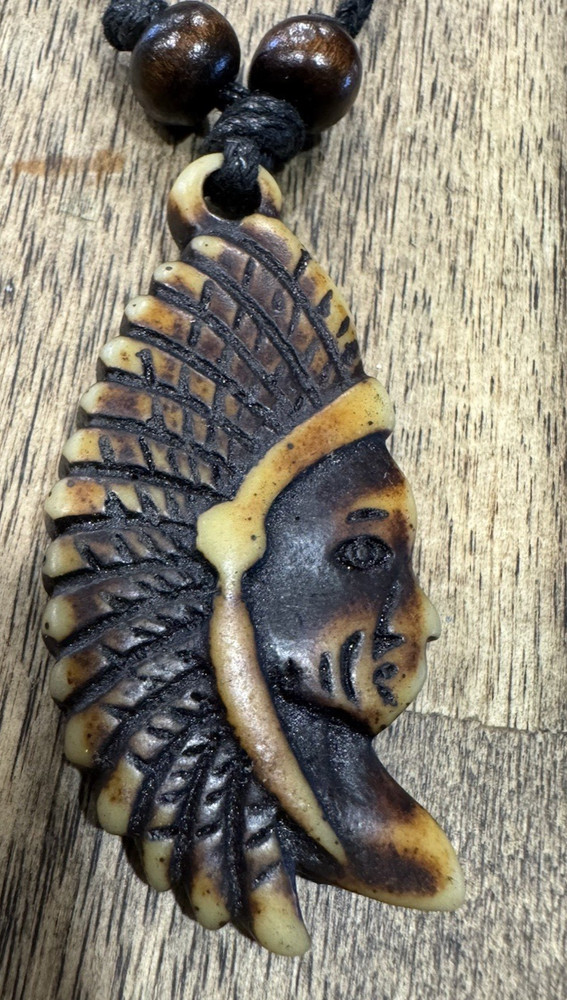Indian Chief Pendant Necklace