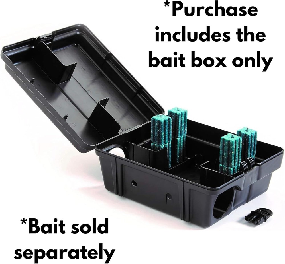 Versatile Lockable Pest Control Station for Mice & Rats - Indoor/Outdoor Use
