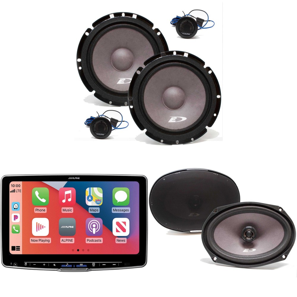 Alpine ILX-F511 11" Touchscreen Receiver & Component/Speakers Bundle