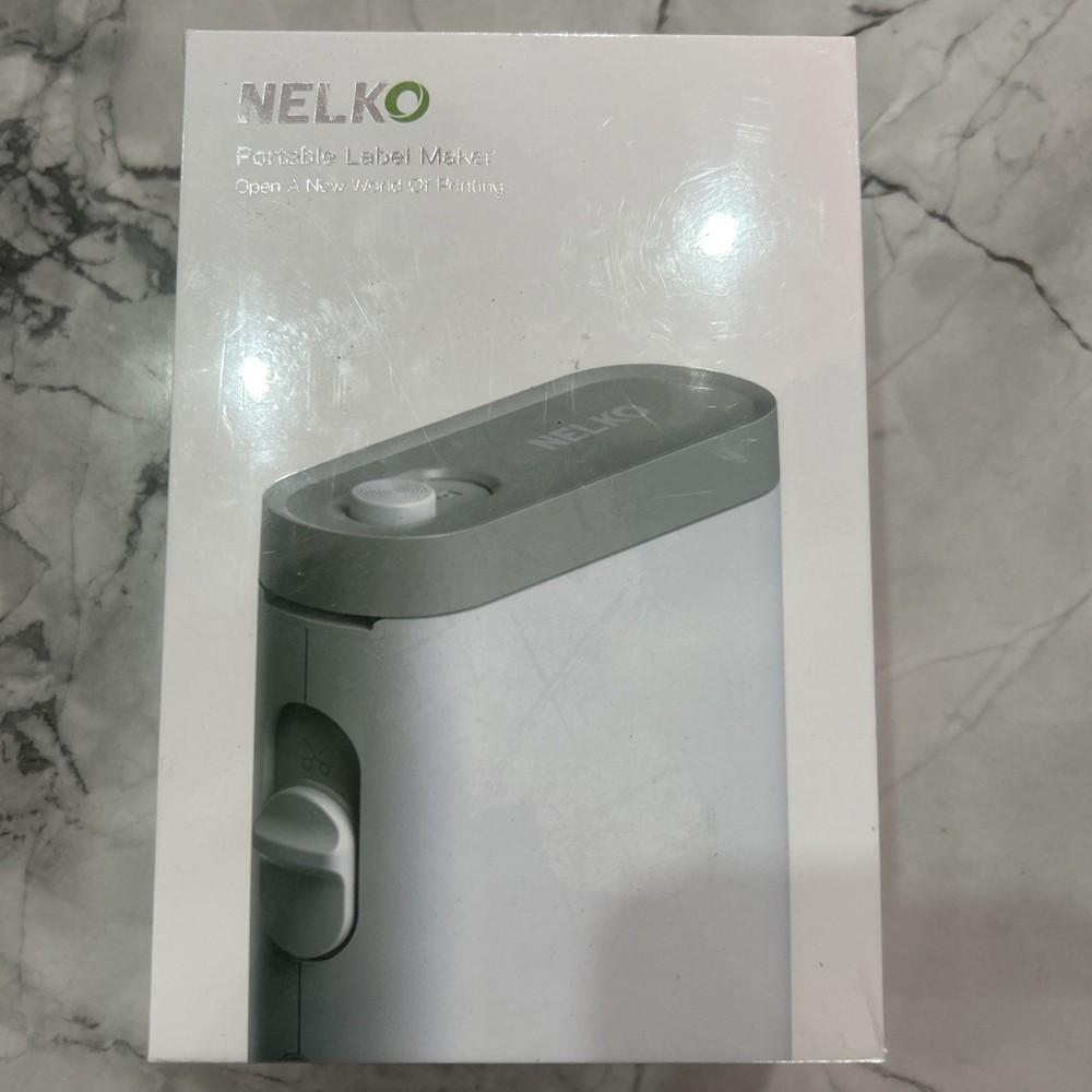 NELKO Label Maker Machine with Tape, P21 Bluetooth Printer Wireless Mini Sealed