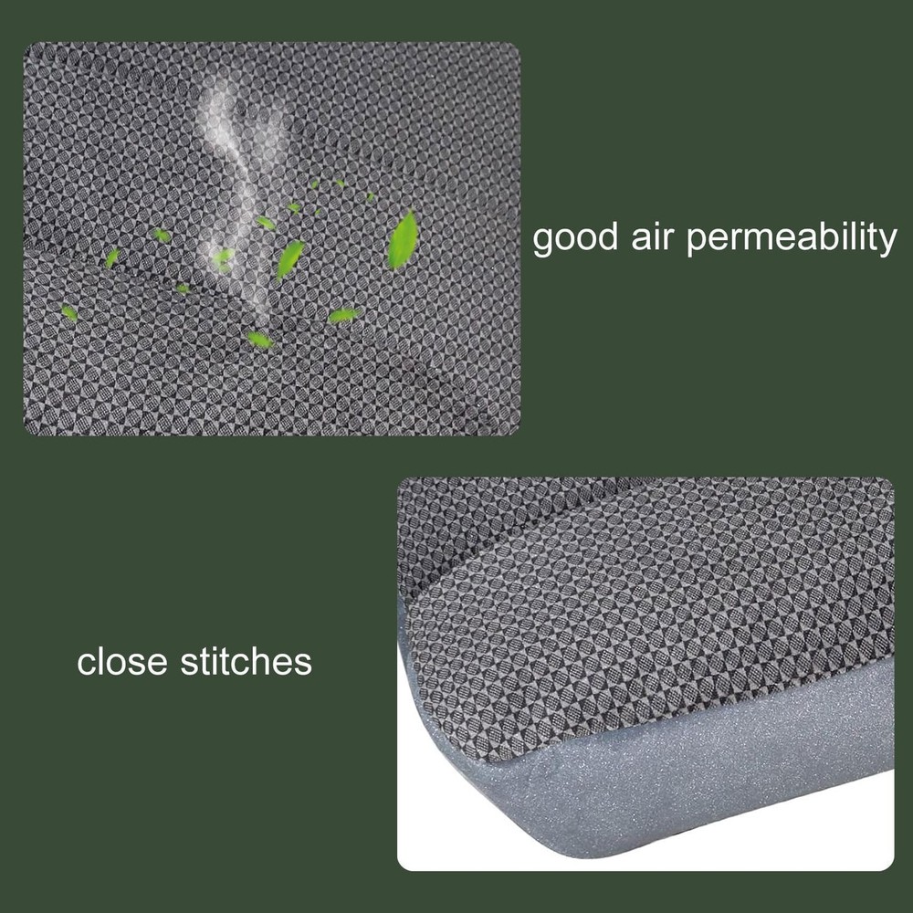 Driver Side Bottom Replacement Cloth Seat Cover Compatible with Dark Gray