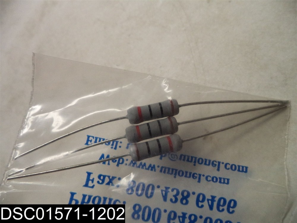 QTY=3: NTE2W010 NTE 2W 10 OHMS 2% Resistor