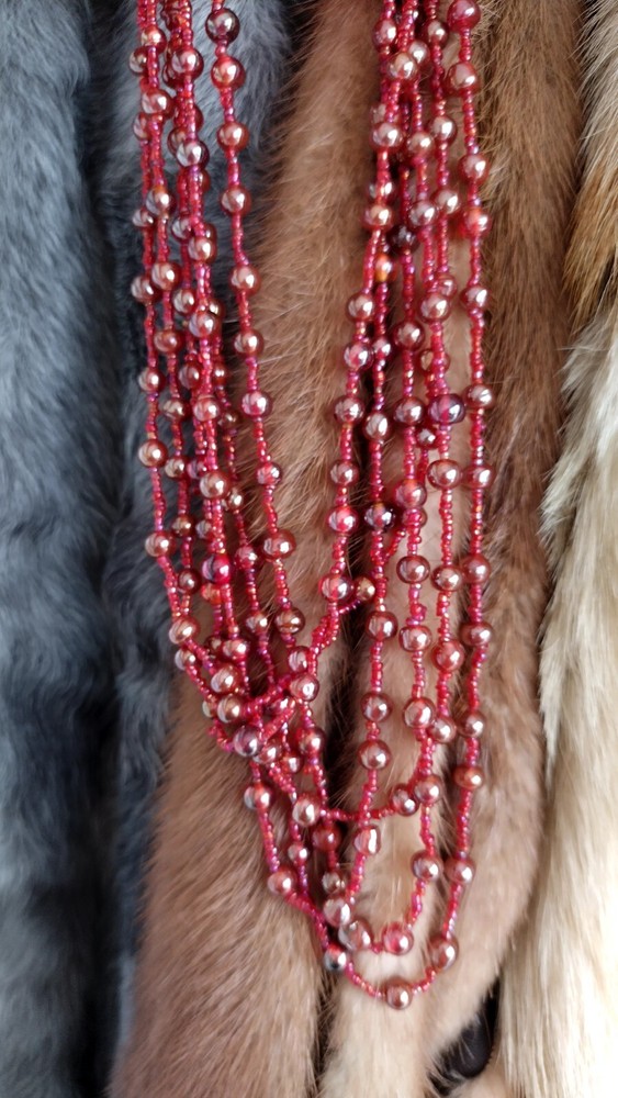 Vintage glass necklace