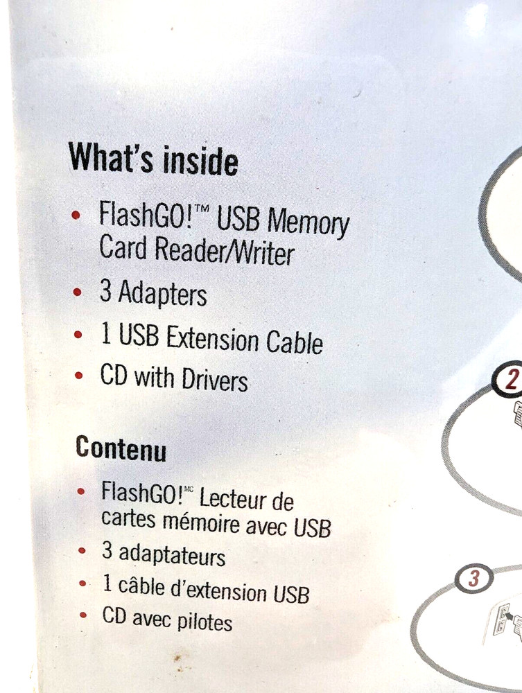 FlashGo Imation USB Flash Memory Card Reader Writer 2001 Sealed New Old Stock