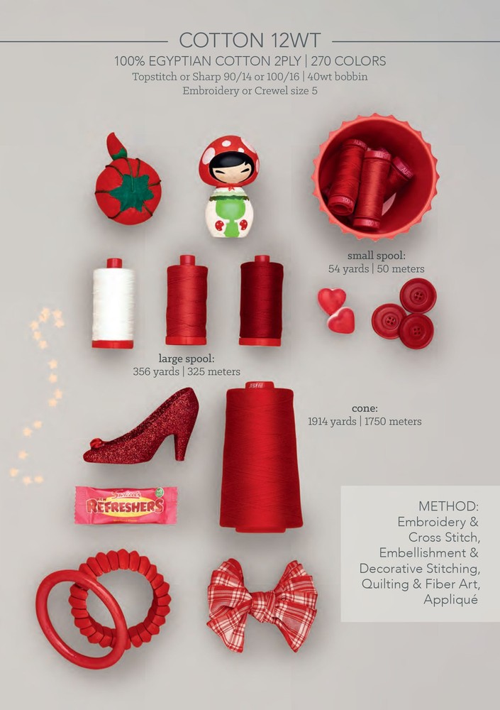 Shell 2315 | 12wt Small Spool 50M / 54Y | Aurifil