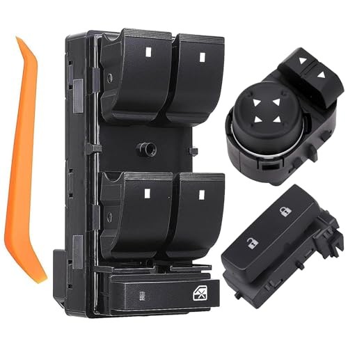 Driver Side Master Power Window Switch Set with Door Lock & Mirror Control for