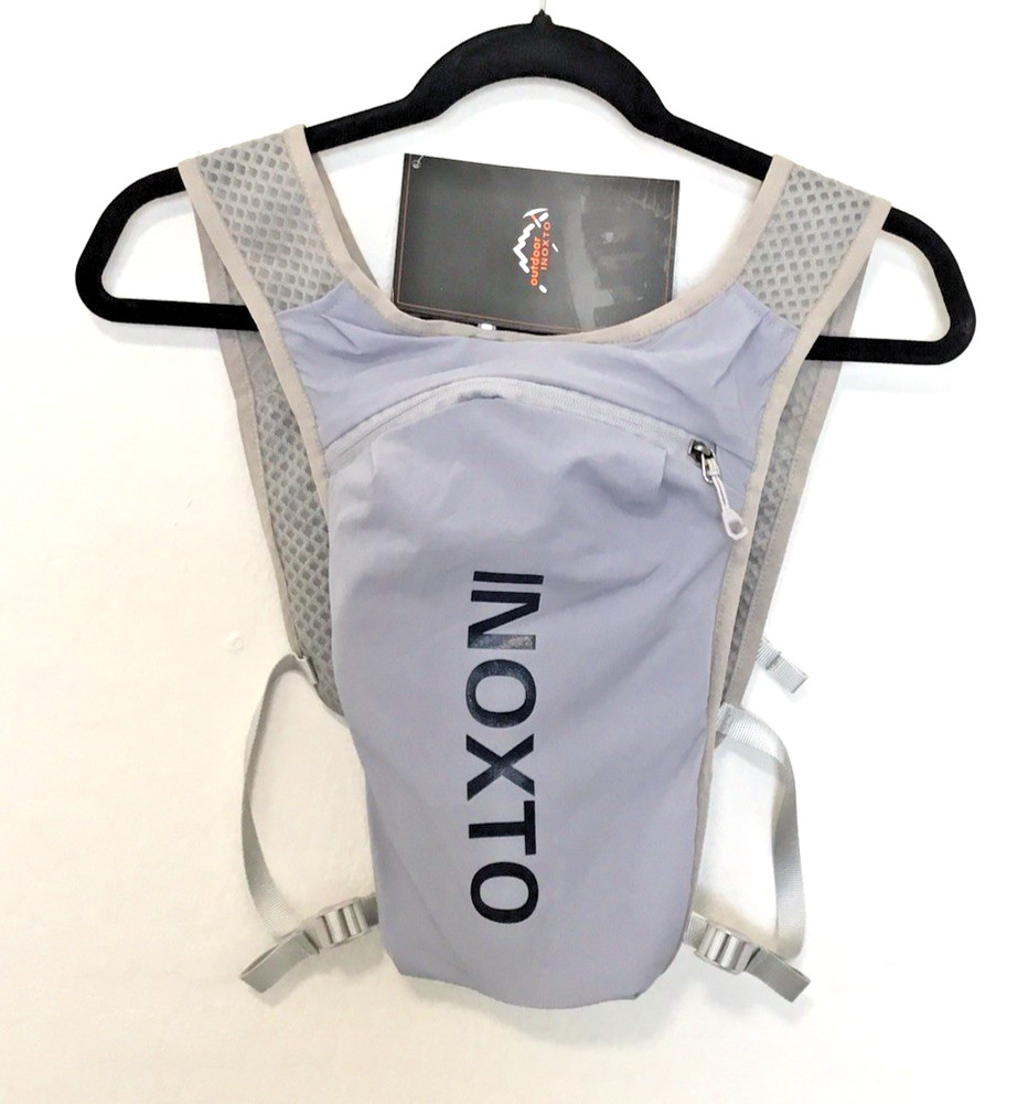 NWT - INOXTO - Phantom Running Hydration Vest with 1.5L Bladder, Gray