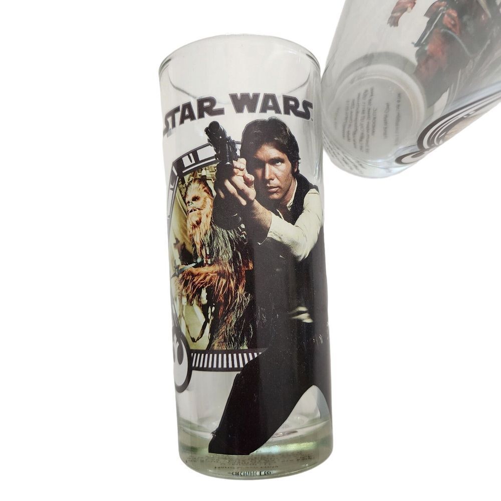 Star Wars 2013 Lucas Films Printed Glass Set 4 Pcs 10oz Drinkware