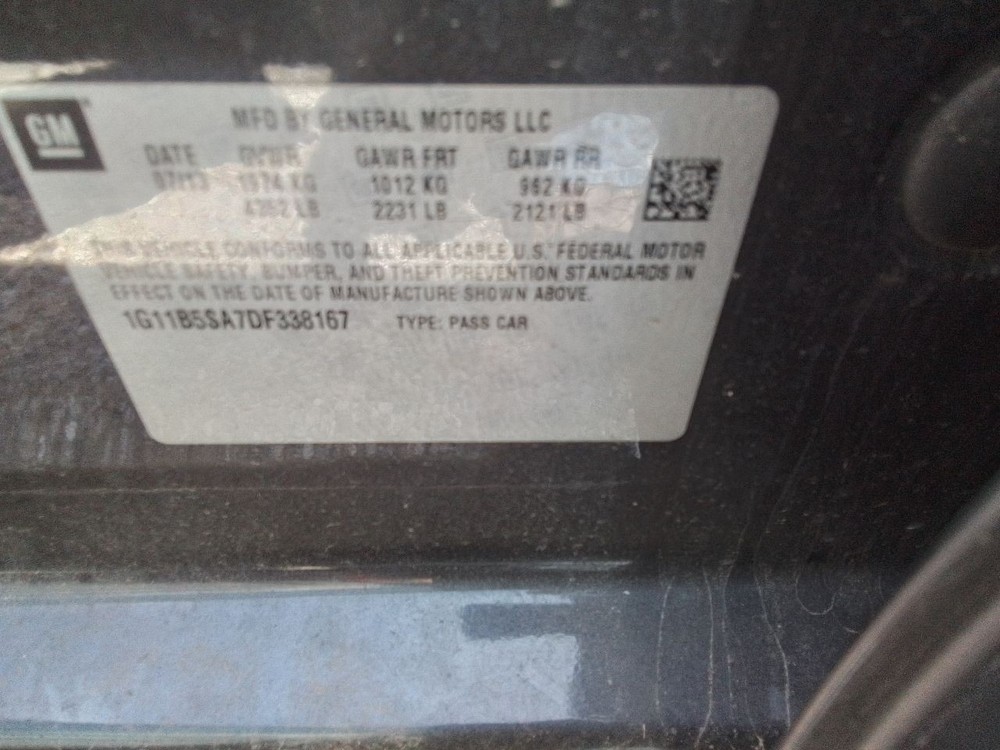 2013 Chevy Malibu Dash Mounted Driver Information Display Screen Opt UAG