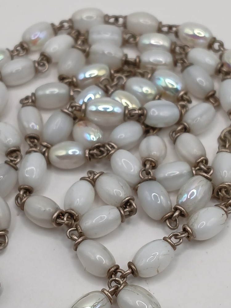 Vintage Mother of Pearl Rosary Italy