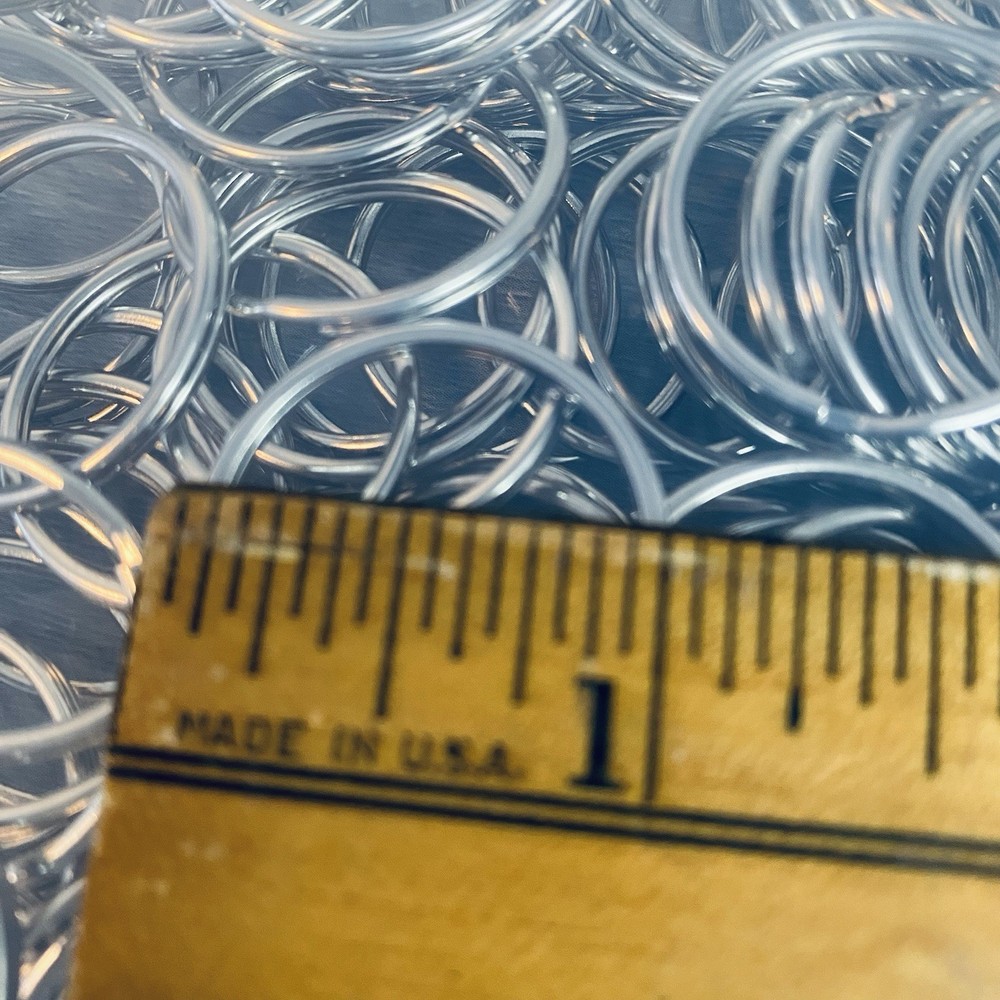 200 Piece 1" Diameter Split Rings Key Rings