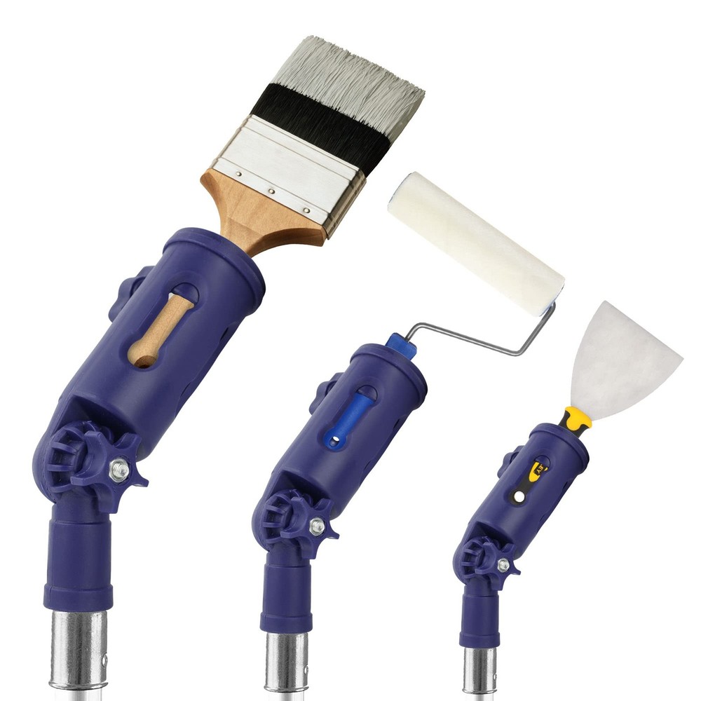 Foxtrot Multi-Angle Paint Brush Extender - Extension Pole 3 inches, Blue