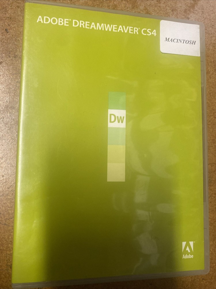Adobe Dreamweaver CS4 Mac Full Retail