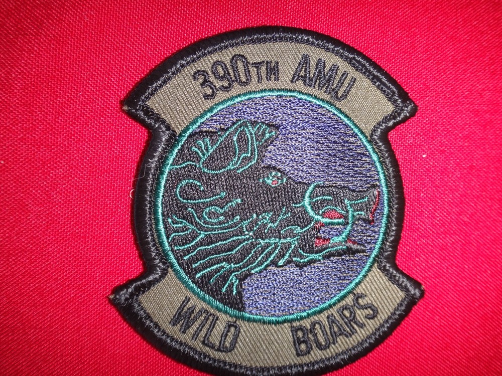 USAF 390th Aircraft Maintenance Unit (AMU) WILD BOARS Patch