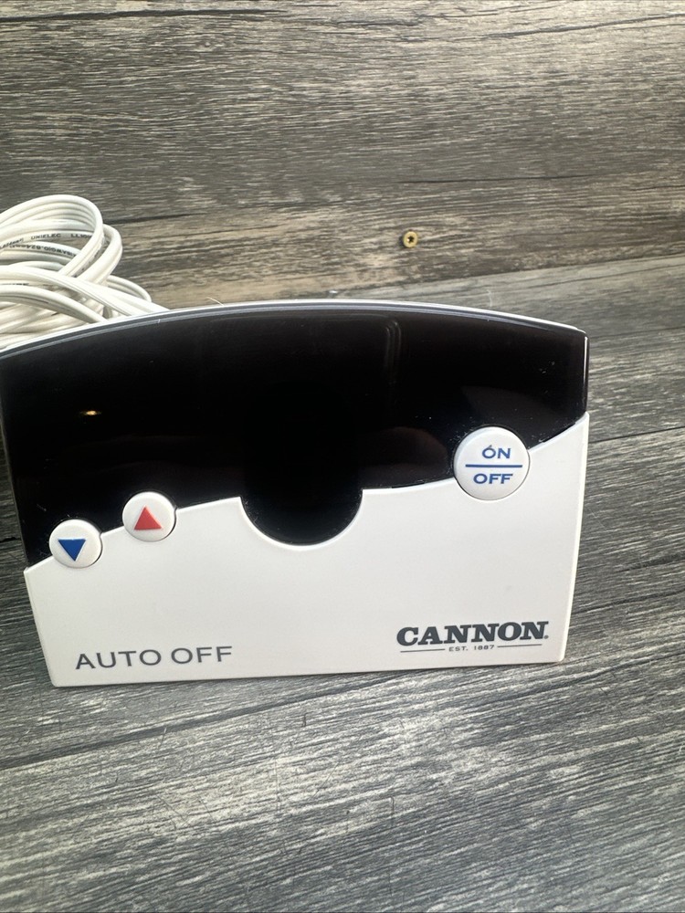 Cannon Heated Bedding Controller TC12B0-D White 120V Auto-Off Replacement Cord