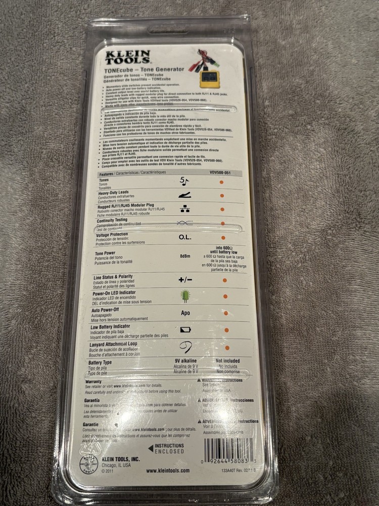 Klein Tools VDV500-051 TONE cube-Tone Generator NEW