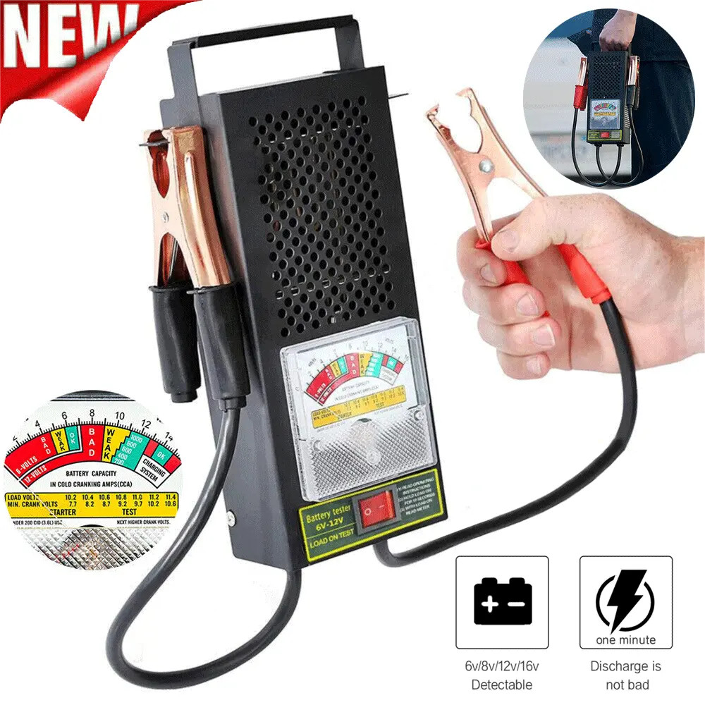 6-12V Car Battery Quick Test: 100Amp Battery Load Analyzer, 5 Sec Fast Test!