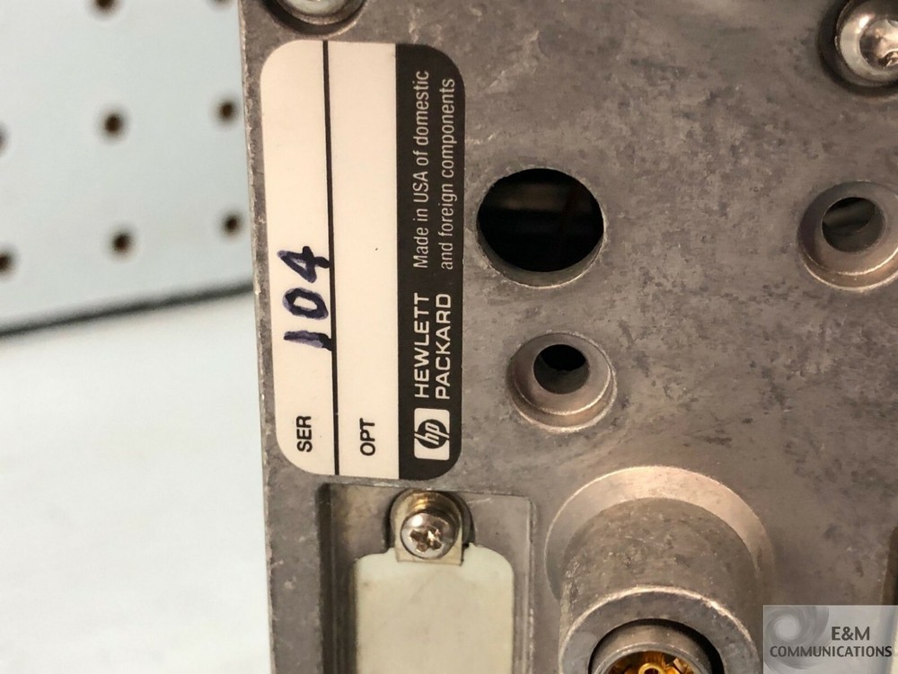 83492A HP AGILENT OPTICAL TRIGGERING CLOCK RECOVERY MODULE 2500 MB/S CALIB 2007