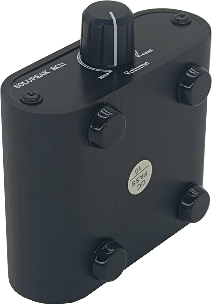 RCA Audio Volume Controller, Line Volume Control Box, Mini Attenuator Knob -RC11
