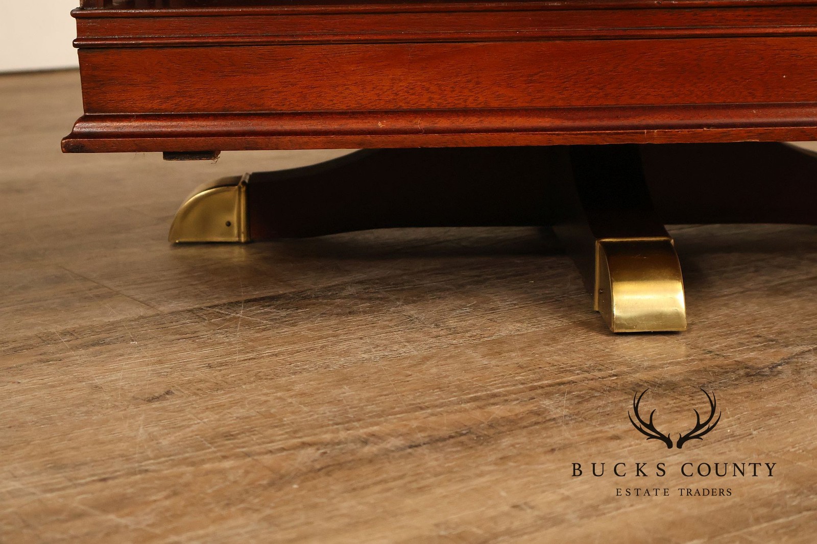 Edwardian Style Mahogany Inlaid Revolving Bookcase