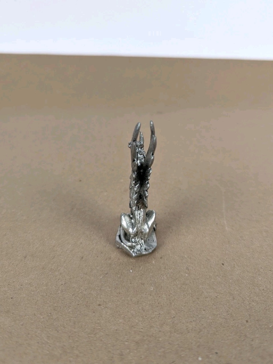 Vintage Pewter Sitting Gryphon Griffin Figurine by James Lane Casey Fantasy 3.5"