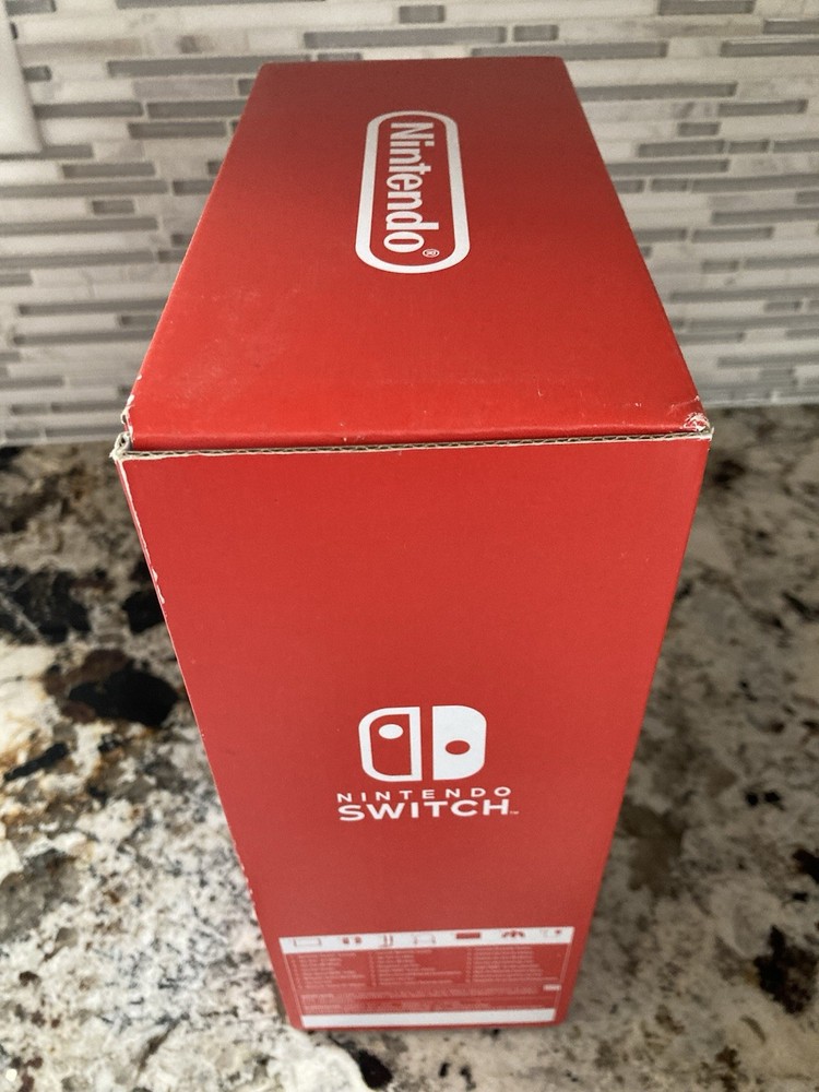 Nintendo Switch WHITE OLED EMPTY BOX w/ Cardboard Insert Tray Owners Manual US