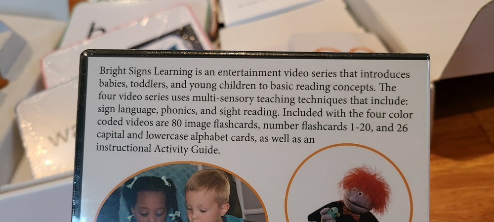 New! Bright Signs Learning - Kids Sign Language Learning System Reading Phonics