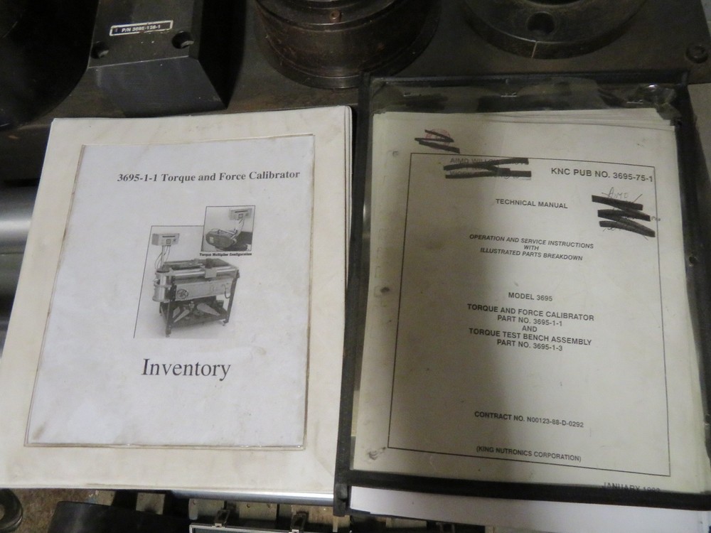 King Nutronics 3695 Force & Torque Calibration System/Accessories - Incomplete