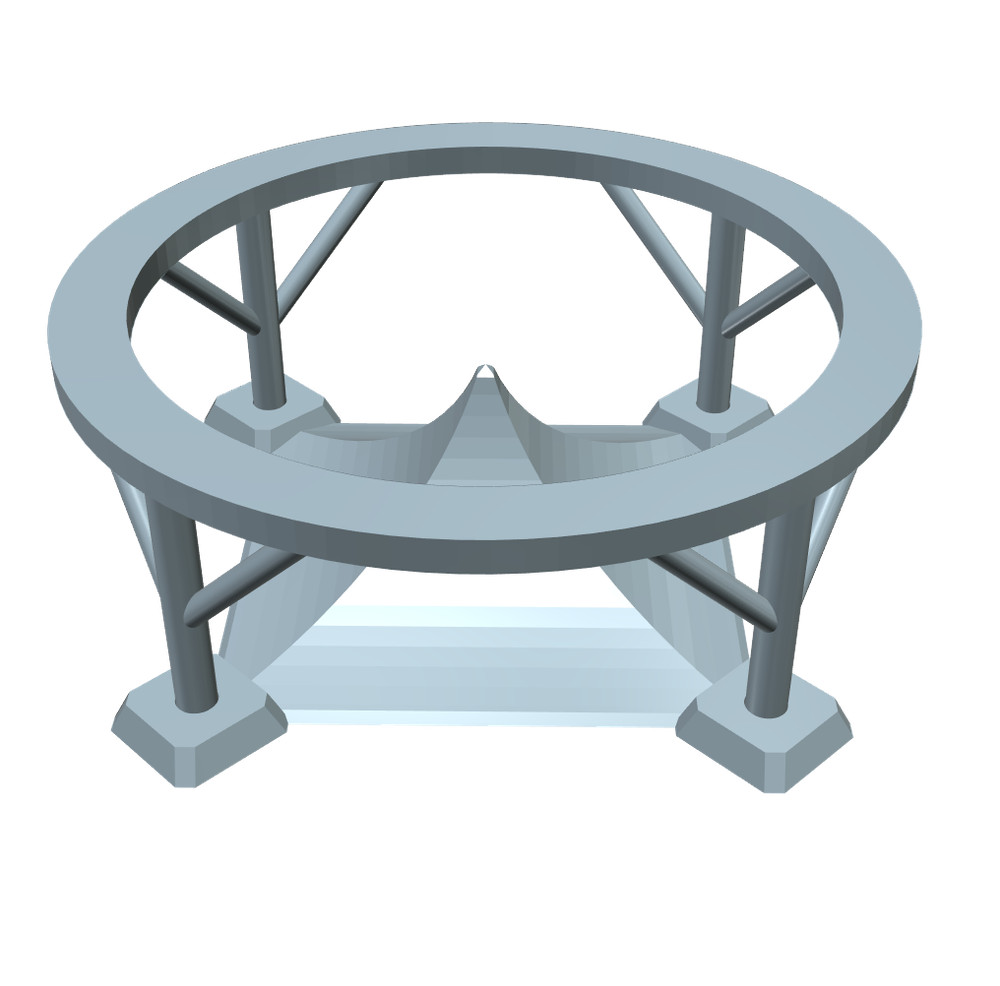 V-2 Rocket Launch Table Display Base 1/25th for BT-80 Tube