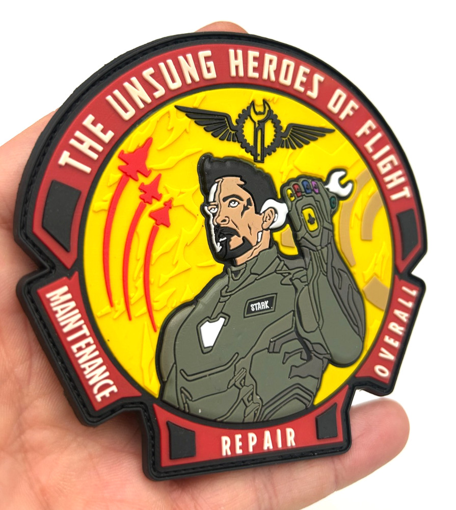 AIRCRAFT MAINTENANCE ENGINEER-STARK-AVENGERS- HIGH QUALITY PVC PATCH