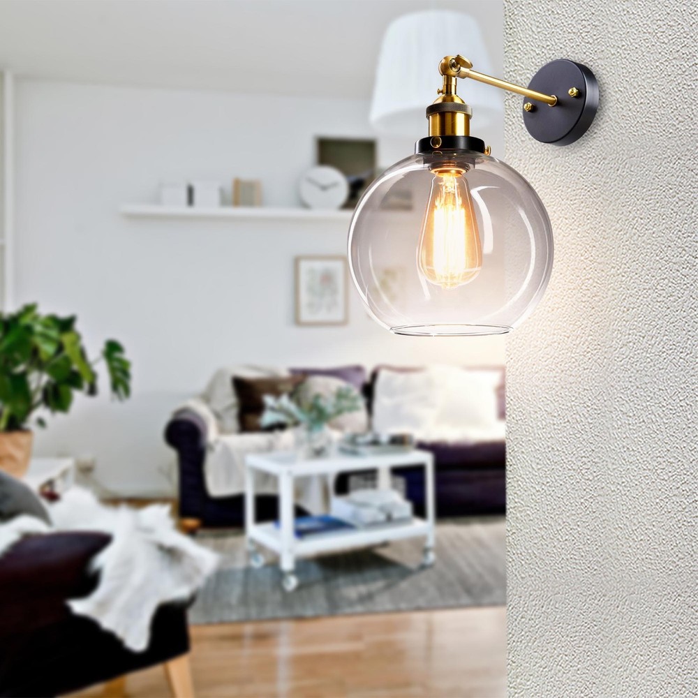 8inch Ball Shape Glass Wall-mounted Light