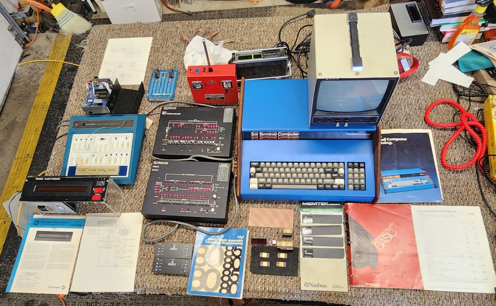 SOL-20 S-100 Computer System + Pro-Log M822/M823 Lab Equipment + Boards + DOCS