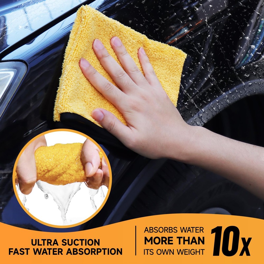 MRD's Home 3 Pack Microfiber Towels for 3PACK, Orange