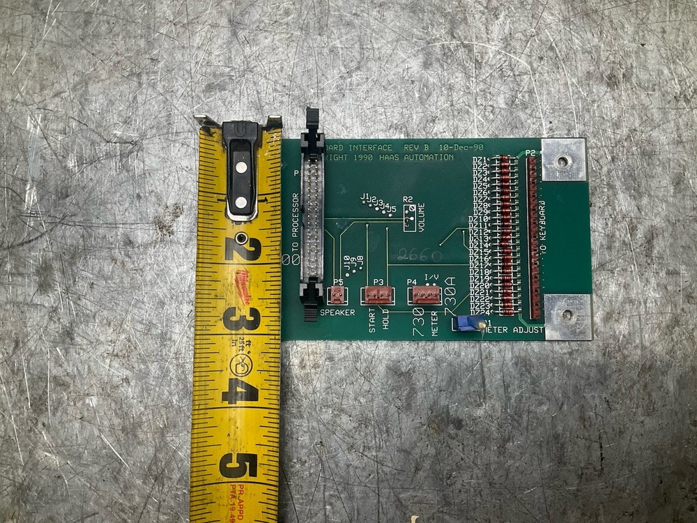Haas CNC Milling Machine Board Keypad Interface to Processor VF-0 1994 Brushed S