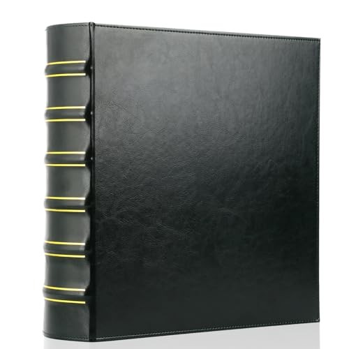 Vintage Hardback 3 Ring Binder Professional Leather Binder 3 2 Inch Green 1 PCS