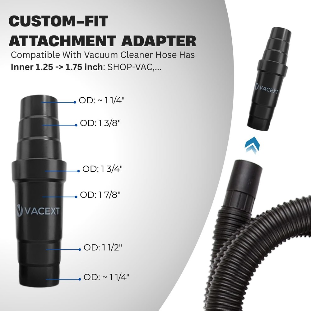 Universal Vacuum Hose Adapter set, set