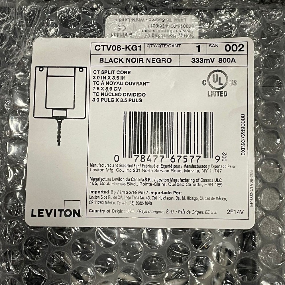 LEVITON 4OUMR-08M Modbus Meter Kit 3-Phase 3W/4W