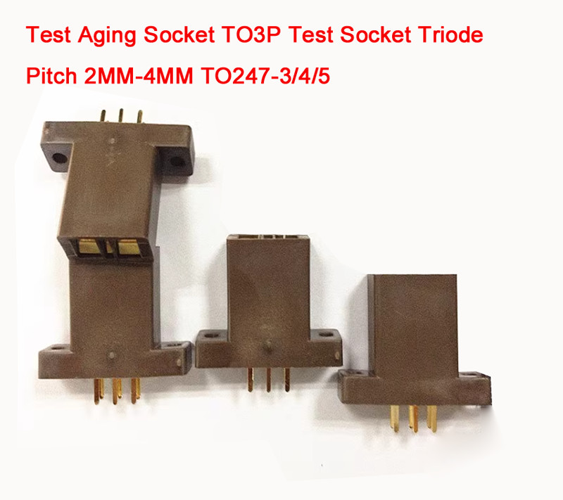 1pcs Test Aging Socket TO3P Test Socket Triode Pitch 2MM-4MM TO247-3/4/5