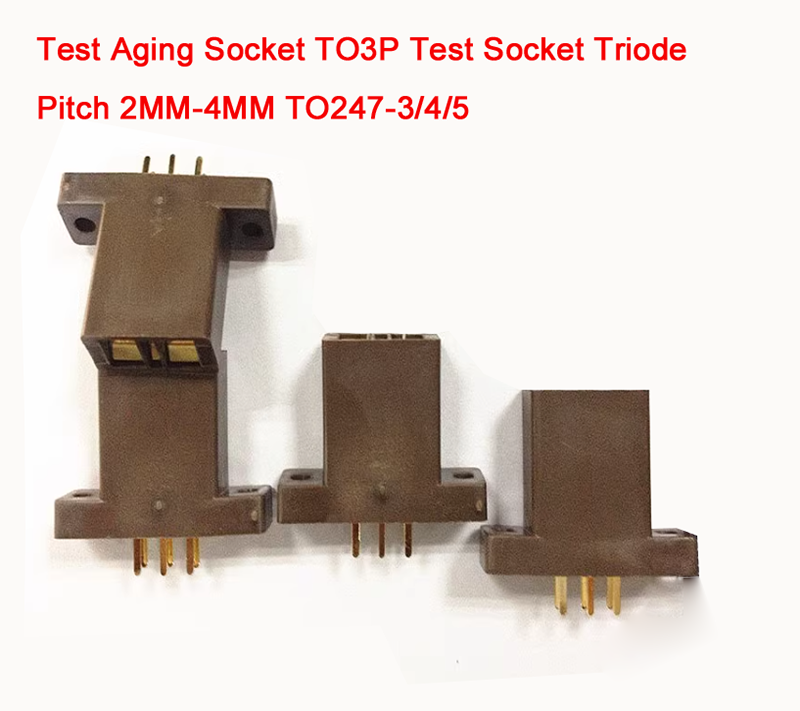 1pcs Test Aging Socket TO3P Test Socket Triode Pitch 2MM-4MM TO247-3/4/5